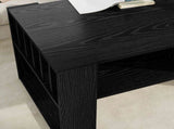 Coffee Table Black Oak 92 x 49.5 x 45 cm Engineered Wood 8000109