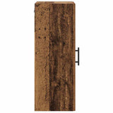Wall Mounted Cabinet Old Wood 34.5 x 34 x 90 cm Engineered Wood 882613