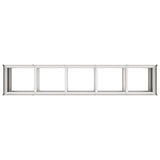 Planter 200x40x80 cm Stainless Steel 860728