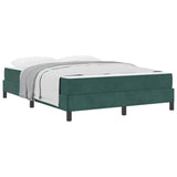 Box Spring Bed with Mattress Dark Green 140 x 210 cm Fabric 3398746