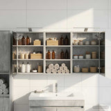 Bathroom Cabinet Set 3 pcs 126 x 16 x 62.5 cm Engineered wood 3403835