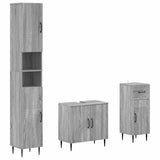 3 Piece Bathroom Cabinet Set HAARLEM Engineered Wood 3417861