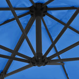 Cantilever Garden Parasol with Steel Pole Azure Blue 250x250 cm 46991