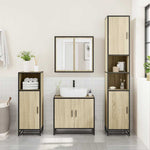 ZNTS Bathroom Sink Cabinet Sonoma Oak 65x33x60 cm Engineered Wood 849265