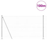 Welded Wire Fence with Concrete Base 100 x 1.2 m 3353876