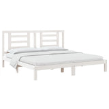 Bed Frame without Mattress White 180x200 cm Super King Solid Wood 3104364
