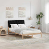 Bed Frame with Upholstered Headboard Brown 120 x 190 cm 878836
