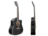 KMA101 41In Basswood Panel Matte Edging Folk Guitar with 10W Amplifier Bag 46780606