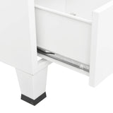Industrial Wardrobe White 90x50x180 cm Metal 339614