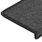 ZNTS Stair Mats 30 pcs 65x21x4 cm Anthracite 3365765