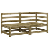 Garden Sofa 2-Seater Impregnated Wood Pine 837948