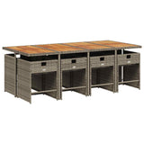 Garden Dining Set Grey and Brown 3211106