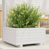 Garden Planter White 50x50x26.5 cm Solid Wood Pine 847294