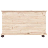 Storage Chest with Wheels ALTA 73x39.5x43 cm Solid Wood Pine 353927