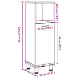 Bathroom Cabinet Old Wood 30x30x95 cm Engineered Wood 856137