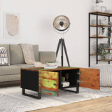 Coffee Table 80x50x40 cm Solid Wood Reclaimed&Engineered Wood 350638