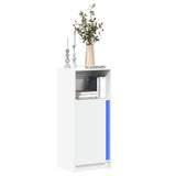 Sideboard with LED White 42.5x34x100 cm Engineered Wood 852152