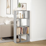 Bookcase Grey Sonoma 60x20x120.5 cm Engineered Wood 858152