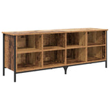 Shoe Cabinet Old Wood 131 x 35 x 50 cm Engineered Wood and Iron 881310