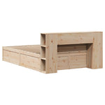 Bed Frame without Mattress 140x190 cm Solid Wood Pine 3323422