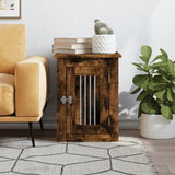 Dog Crate Furniture Smoked Oak 45x62x59 cm Engineered Wood 838313