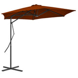 Garden Parasol with Steel Pole Terracotta 300x230 cm 312519