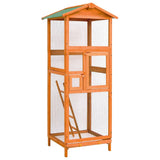 Bird Cage 68x62x166 cm Solid Firwood 171457