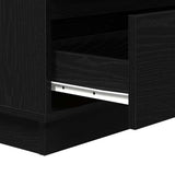 Bedside Cabinet Black Oak 71 x 34.5 x 75 cm Engineered wood 869635