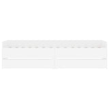 Bed Frame with Storage White 80 x 200 cm Engineered Wood 3429613