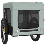 Pet Bike Trailer Grey and Black Oxford Fabric&Iron 93923