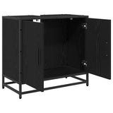 Bathroom Sink Cabinet Black Oak 65 x 33 x 60 cm Engineered wood 883616