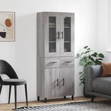 Highboard Grey Sonoma 69.5x34x180 cm Engineered Wood 3198559