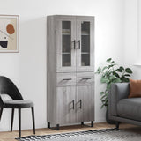 Highboard Grey Sonoma 69.5x34x180 cm Engineered Wood 3198559
