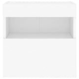 TV Wall Cabinets with LED Lights 2 pcs White 40x30x40 cm 837170