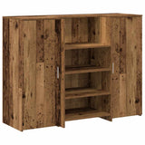 Reception Desk Old Wood 135x50x103.5 cm Engineered Wood 3324194