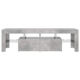 TV Cabinet with LED Lights Concrete Grey 140x36.5x40 cm 804368