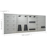 Wall-mounted Peg Boards 4 pcs 40x58 cm Steel 145352