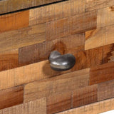 Side Cabinet with 6 Drawers Solid Reclaimed Teak 70x30x76 cm 245405