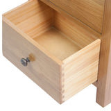 Tall Chest of Drawers 45x32x110 cm Solid Oak Wood 329924