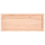 ZNTS Wall Shelf 100x40x cm Untreated Solid Wood Oak 363565