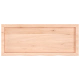 ZNTS Wall Shelf 100x40x cm Untreated Solid Wood Oak 363565