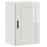 Kitchen Wall Cabinet Porto High Gloss White Engineered Wood 854029