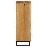 Highboard 60x34x100 cm Solid Wood Rough Mango 377584