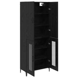 Highboard Black Oak 69.5 x 34 x 180 cm Engineered Wood 3416157