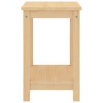 ZNTS Bedside Cabinet Light Wood 35x30x47 cm Solid Pinewood 322209