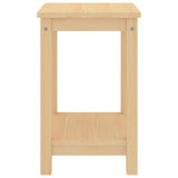 ZNTS Bedside Cabinet Light Wood 35x30x47 cm Solid Pinewood 322209