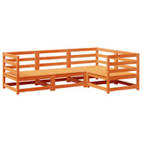Garden Sofa Set Wax brown Solid pine wood Large Modular 3299409