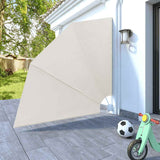 Collapsible Balcony Side Awning Cream 210x210 cm 41576