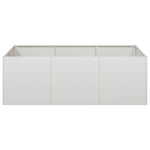 ZNTS Planter 120x80x40 cm Stainless Steel 860749