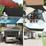 ZNTS Sunshade Sail 160 g/m² Triangular Blue 5x7x7 m HDPE 311539